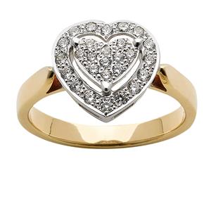 <p>Diamond Heart Ring</p>